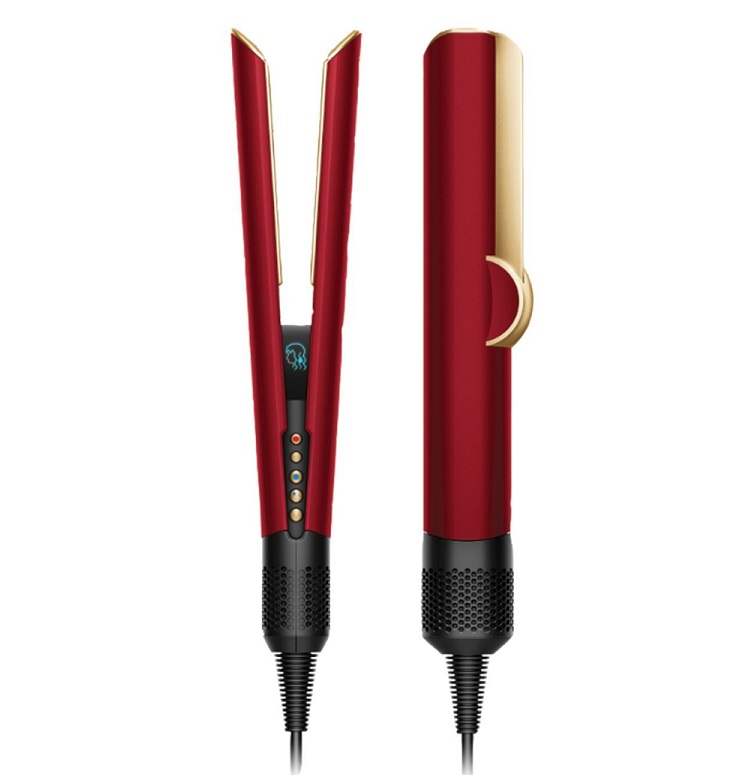 اتو و حالت دهنده ی مو دایسون مدل Dyson Airstrait HT01  Red Velvet Gold 